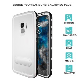 Coque waterproof Blanche Samsung Galaxy S9 Plus Coque Redpepper Wat...