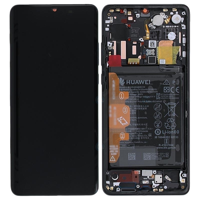 Écran LCD OLED d'origine pour Huawei P30 Pro Assemblage complet du numériseur avec cadre (noir