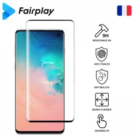 Antichoc Tempered Glass Fairplay pour Galaxy S10 Verre trempé Antic...