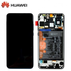 Ecran Complet Noir Pour Huawei P30 Lite (Service Pack)
