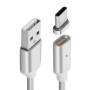 Câble de Charge Magnétique USB Type C 1M Gris