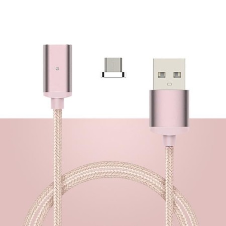 Câble de Charge Magnétique USB Type C 1M Rose Câble de Charge Magné...