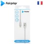 Câble de Charge USB-A / Lightning 1M Fairplay Borago Blanc