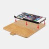iPhone 6/6S Etui Multifonctional Microfibercard Slot Orange Etui i-...