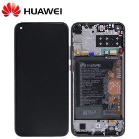 Ecran LCD et vitre tactile assemblés pour Huawei P40 Lite E Noir (S...