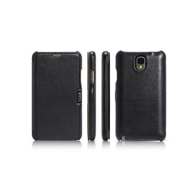 Samsung Galaxy Note 3 Etui en cuir luxury Noir Etui i-carer en cuir...