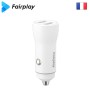 Chargeur iPhone pour Voiture 17W (Blanc) FAIRPLAY MARANELLO S1 Char...