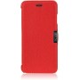 iPhone 6/6S Etui de luxe Litchi Pattern Rouge Etui i-carer cuir de ...