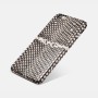 iPhone 6/6S Etui en cuir véritable Snake Leather Blanc
