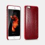 iPhone 6/6S Etui en cuir véritable Snake Leather Blanc
