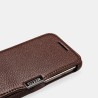 Etui HTC M8 en cuir véritable Litchi pattern Marron