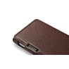 Sony Z2 Etui en cuir véritable Litchi Pattern Marron