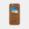 Etui iPhone 6 Plus/6s Plus Knight card slot real leather JAZZ Bleu