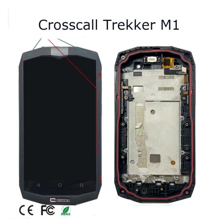 Ecran Lcd complet Crosscall Trekker M1 Sur Châssis