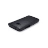 HTC One M7 en cuir véritable Side open Marron Etui i-carer en cuir ...
