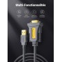 UGREEN Câble Série RS232 Adaptateur USB vers DB9 Mâle 1m