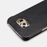 Etui Samsung Galaxy S6 Edge Litchi Pattern Etui en cuir Noir Etui i...
