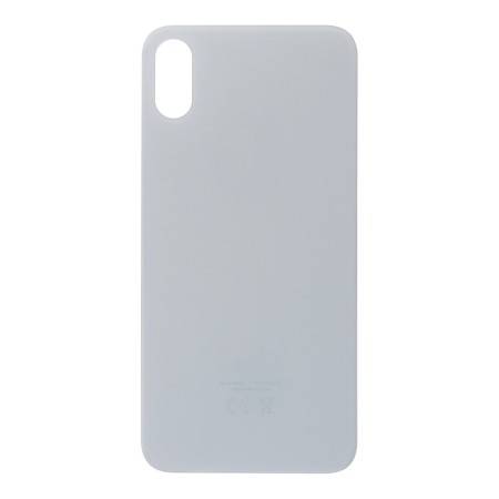 Vitre Arrière Avec Adhésif Pour iPhone XS Large Hole Blanc OEM