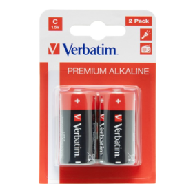 Verbatim Premium Alkaline Piles C Lot de 2 1.5V