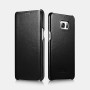 ICARER Etui En Cuir Pour Samsung Galaxy S6 Edge Plus Luxury Noir