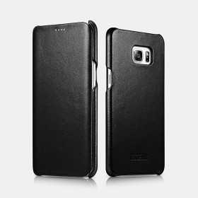 Samsung Galaxy S6 Edge Plus Etui en cuir Luxury Noir Etui i-carer e...