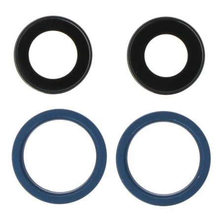 Lentilles Caméra Arriere avec Contour iPhone 13 /13 mini (Bleu)