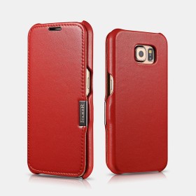 ICARER Samsung Galaxy S6 Etui Luxury Rouge