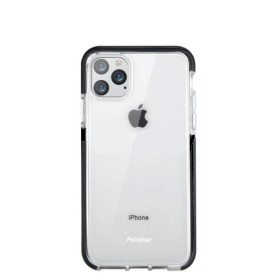 Fairplay Coque Silicone Pour iPhone 15 Pro Transparante Avec Côté Noir
