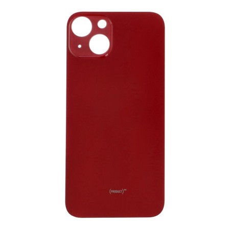 Vitre Arrière Avec Adhésif Pour iPhone 13 6,1" Big Hole Rouge OEM