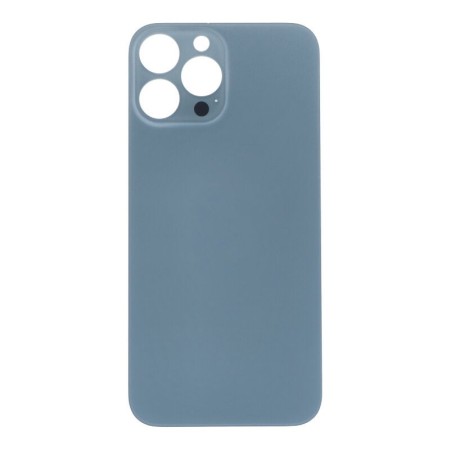 Vitre Arrière Avec Adhésif Pour iPhone 13 Pro 6,1" Big Hole bleu OEM