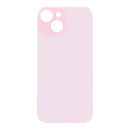 Vitre Arrière Avec Adhésif Pour iPhone 15 Big Hole Rose OEM