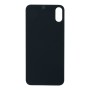 Vitre Arrière Avec Adhésif Pour iPhone XS Large Hole Noir OEM