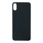 Vitre Arrière Avec Adhésif Pour iPhone XS Large Hole Noir OEM