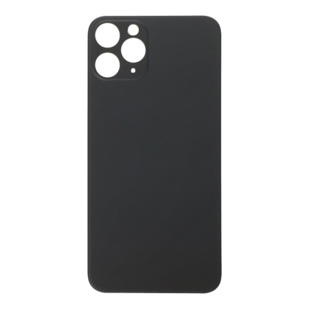 Vitre Arrière Avec Adhésif Pour iPhone 11 Pro Big Hole Noir OEM