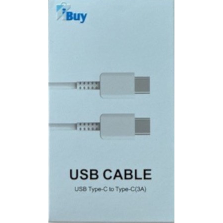 Cable USB-C Vers USB-C 1m Blanc