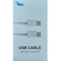 Cable USB-C Vers USB-C 1m Blanc