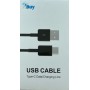 CABLE USB-C Vers USB-A 1 m Noir