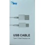 CABLE USB-C Vers USB-A 1 m Blanc