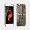 iPhone 6/6S Etui en cuir véritable Snake Leather Pourpre Etui i-car...