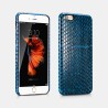 Coque ICARER en cuir véritable Snake Leather Bleu pour iPhone 6 Plu...