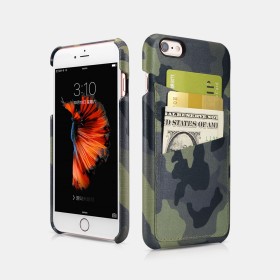iPhone 6/6S Coque en cuir et microfibres spécial Camouflage Jungle ...
