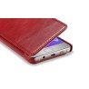 Samsung Galaxy Note 5 Etui en cuir de luxe Vintage Rouge