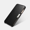 Etui Pour iPhone 7/8/SE 2020 en cuir véritable Luxury Side Open Noi...