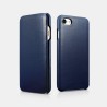 Etui en cuir véritable Luxury Curved Edge Noir iPhone 7/8/SE 2020 E...