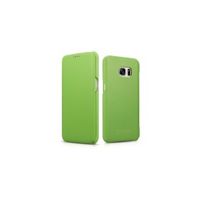 Etui en cuir de luxe Luxury Vert Samsung Galaxy S7 Edge Etui innova...