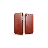 iPhone 7 Plus/8 Plus Etui en cuir véritable Vintage Curved Edge Noi...