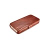 iPhone 5/5S/SE Etui en cuir véritable Vintage Wallet Noir