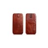 iPhone 6/6S Etui en cuir Vintage Rouge Etui rouge en cuir véritable...
