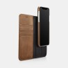 iPhone X/XS Etui en cuir véritable Wallet detachable 2 en 1 Noir