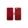 iPhone 6/6S Etui en cuir Vintage Wallet credit card Rouge